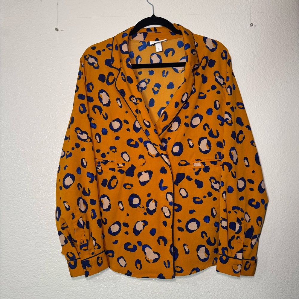 3.1 Phillip Lim Leopard Print Button-Up Blouse